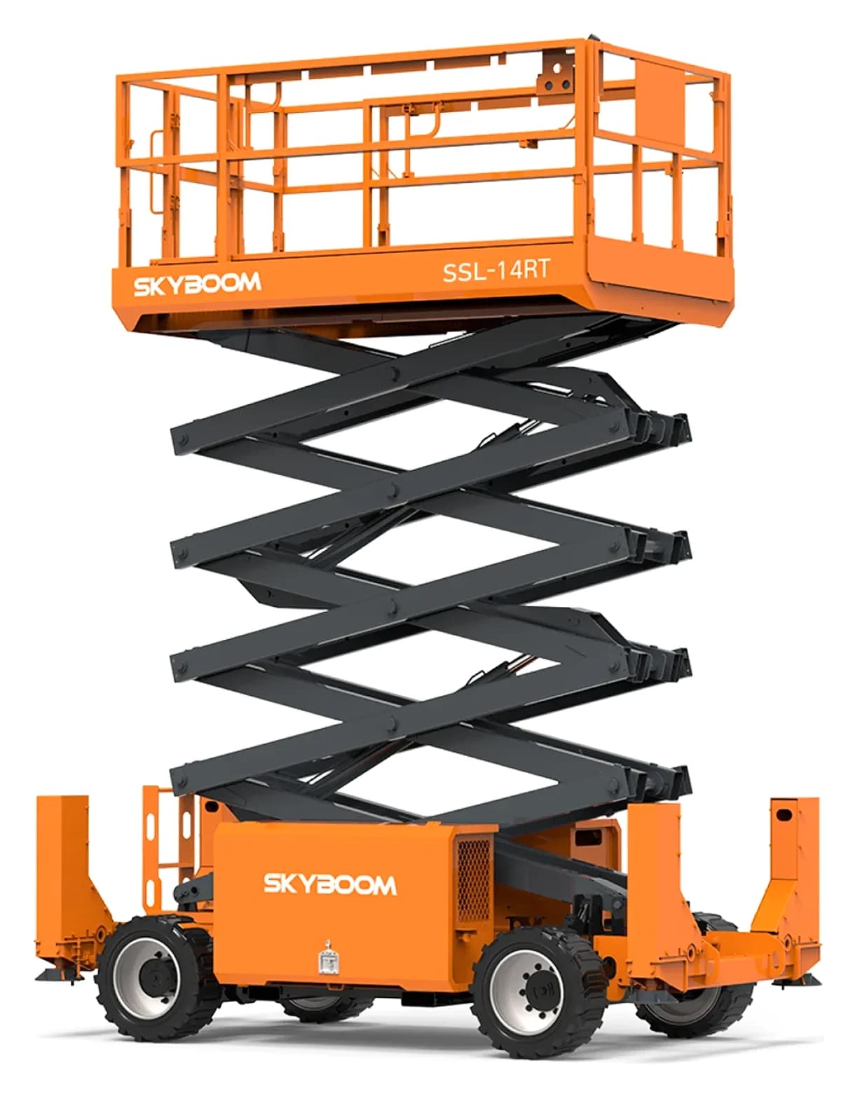 Ножничный подъёмник SKYBOOM SSL-14RT, рабочая высота 14 м